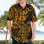 Hawaii Shark Hawaiian Shirt Polynesian Pattern Gold Version LT01 - Polynesian Pride