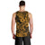 Hawaii Shark Men Tank Top Polynesian Pattern Gold Version LT01 - Polynesian Pride