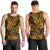 Hawaii Shark Men Tank Top Polynesian Pattern Gold Version LT01 - Polynesian Pride