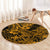 Hawaii Shark Round Carpet Polynesian Pattern Gold Version LT01 - Polynesian Pride