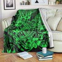 Hawaii Shark Blanket Polynesian Pattern Green Version LT01 - Polynesian Pride