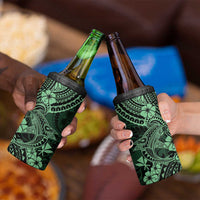 Hawaii Shark 4 in 1 Can Cooler Tumbler Polynesian Pattern Green Version LT01 - Polynesian Pride