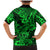 Hawaii Shark Family Matching Mermaid Dress and Hawaiian Shirt Polynesian Pattern Green Version LT01 - Polynesian Pride