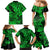 Hawaii Shark Family Matching Mermaid Dress and Hawaiian Shirt Polynesian Pattern Green Version LT01 - Polynesian Pride