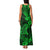 Hawaii Shark Family Matching Tank Maxi Dress and Hawaiian Shirt Polynesian Pattern Green Version LT01 - Polynesian Pride