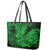 Hawaii Shark Leather Tote Bag Polynesian Pattern Green Version LT01 - Polynesian Pride