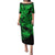 Hawaii Shark Puletasi Polynesian Pattern Green Version LT01 Long Dress Green - Polynesian Pride