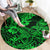 Hawaii Shark Round Carpet Polynesian Pattern Green Version LT01 - Polynesian Pride