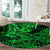 Hawaii Shark Round Carpet Polynesian Pattern Green Version LT01 - Polynesian Pride