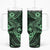 Hawaii Shark Tumbler With Handle Polynesian Pattern Green Version