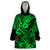 Hawaii Shark Wearable Blanket Hoodie Polynesian Pattern Green Version LT01 One Size Green - Polynesian Pride