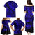 Hawaii Shark Family Matching Puletasi Dress and Hawaiian Shirt Polynesian Pattern Navy Blue Version LT01 - Polynesian Pride