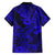 Hawaii Shark Family Matching Puletasi Dress and Hawaiian Shirt Polynesian Pattern Navy Blue Version LT01 - Polynesian Pride