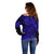 Hawaii Shark Off Shoulder Sweater Polynesian Pattern Navy Blue Version LT01 - Polynesian Pride