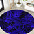 Hawaii Shark Round Carpet Polynesian Pattern Navy Blue Version LT01 Blue - Polynesian Pride