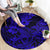 Hawaii Shark Round Carpet Polynesian Pattern Navy Blue Version LT01 - Polynesian Pride