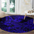 Hawaii Shark Round Carpet Polynesian Pattern Navy Blue Version LT01 - Polynesian Pride