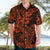 Hawaii Shark Hawaiian Shirt Polynesian Pattern Orange Version LT01 - Polynesian Pride