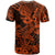 Hawaii Shark T Shirt Polynesian Pattern Orange Version LT01 - Polynesian Pride