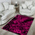 Hawaii Shark Area Rug Polynesian Pattern Pink Version LT01 - Polynesian Pride