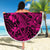 Hawaii Shark Beach Blanket Polynesian Pattern Pink Version LT01 - Wonder Print Shop