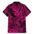 Hawaii Shark Family Matching Mermaid Dress and Hawaiian Shirt Polynesian Pattern Pink Version LT01 - Polynesian Pride