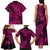 Hawaii Shark Family Matching Tank Maxi Dress and Hawaiian Shirt Polynesian Pattern Pink Version LT01 - Polynesian Pride