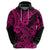 Hawaii Shark Hoodie Polynesian Pattern Pink Version LT01 - Polynesian Pride