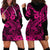 Hawaii Shark Hoodie Dress Polynesian Pattern Pink Version LT01 - Polynesian Pride