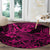 Hawaii Shark Round Carpet Polynesian Pattern Pink Version LT01 - Polynesian Pride