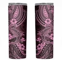 Hawaii Shark Skinny Tumbler Polynesian Pattern Pink Version LT01 Pink - Polynesian Pride