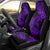 Hawaii Shark Car Seat Cover Polynesian Pattern Purple Version LT01 - Polynesian Pride