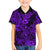 Hawaii Shark Family Matching Off Shoulder Long Sleeve Dress and Hawaiian Shirt Polynesian Pattern Purple Version LT01 Son's Shirt Purple - Polynesian Pride