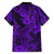 Hawaii Shark Family Matching Puletasi Dress and Hawaiian Shirt Polynesian Pattern Purple Version LT01 - Polynesian Pride