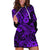 Hawaii Shark Hoodie Dress Polynesian Pattern Purple Version LT01 Purple - Polynesian Pride