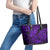 Hawaii Shark Leather Tote Bag Polynesian Pattern Purple Version LT01 - Polynesian Pride