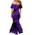 Hawaii Shark Mermaid Dress Polynesian Pattern Purple Version LT01 - Polynesian Pride