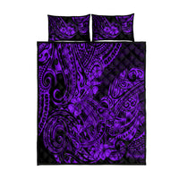 Hawaii Shark Quilt Bed Set Polynesian Pattern Purple Version LT01 Purple - Polynesian Pride