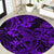 Hawaii Shark Round Carpet Polynesian Pattern Purple Version LT01 Purple - Polynesian Pride