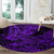 Hawaii Shark Round Carpet Polynesian Pattern Purple Version LT01 - Polynesian Pride