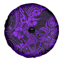 Hawaii Shark Spare Tire Cover Polynesian Pattern Purple Version LT01 - Polynesian Pride