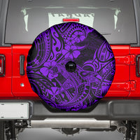 Hawaii Shark Spare Tire Cover Polynesian Pattern Purple Version LT01 - Polynesian Pride