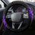 Hawaii Shark Steering Wheel Cover Polynesian Pattern Purple Version