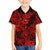 Hawaii Shark Family Matching Puletasi Dress and Hawaiian Shirt Polynesian Pattern Red Version LT01 Son's Shirt Red - Polynesian Pride