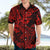 Hawaii Shark Hawaiian Shirt Polynesian Pattern Red Version LT01 - Polynesian Pride