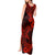 Hawaii Shark Tank Maxi Dress Polynesian Pattern Red Version LT01 - Polynesian Pride