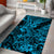 Hawaii Shark Area Rug Polynesian Pattern Sky Blue Version LT01 - Polynesian Pride