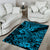 Hawaii Shark Area Rug Polynesian Pattern Sky Blue Version LT01 - Polynesian Pride