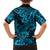 Hawaii Shark Family Matching Long Sleeve Bodycon Dress and Hawaiian Shirt Polynesian Pattern Sky Blue Version LT01 - Polynesian Pride