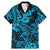 Hawaii Shark Family Matching Mermaid Dress and Hawaiian Shirt Polynesian Pattern Sky Blue Version LT01 Dad's Shirt - Short Sleeve Blue - Polynesian Pride